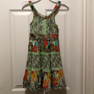 Multicolored Hawaiian summer dress